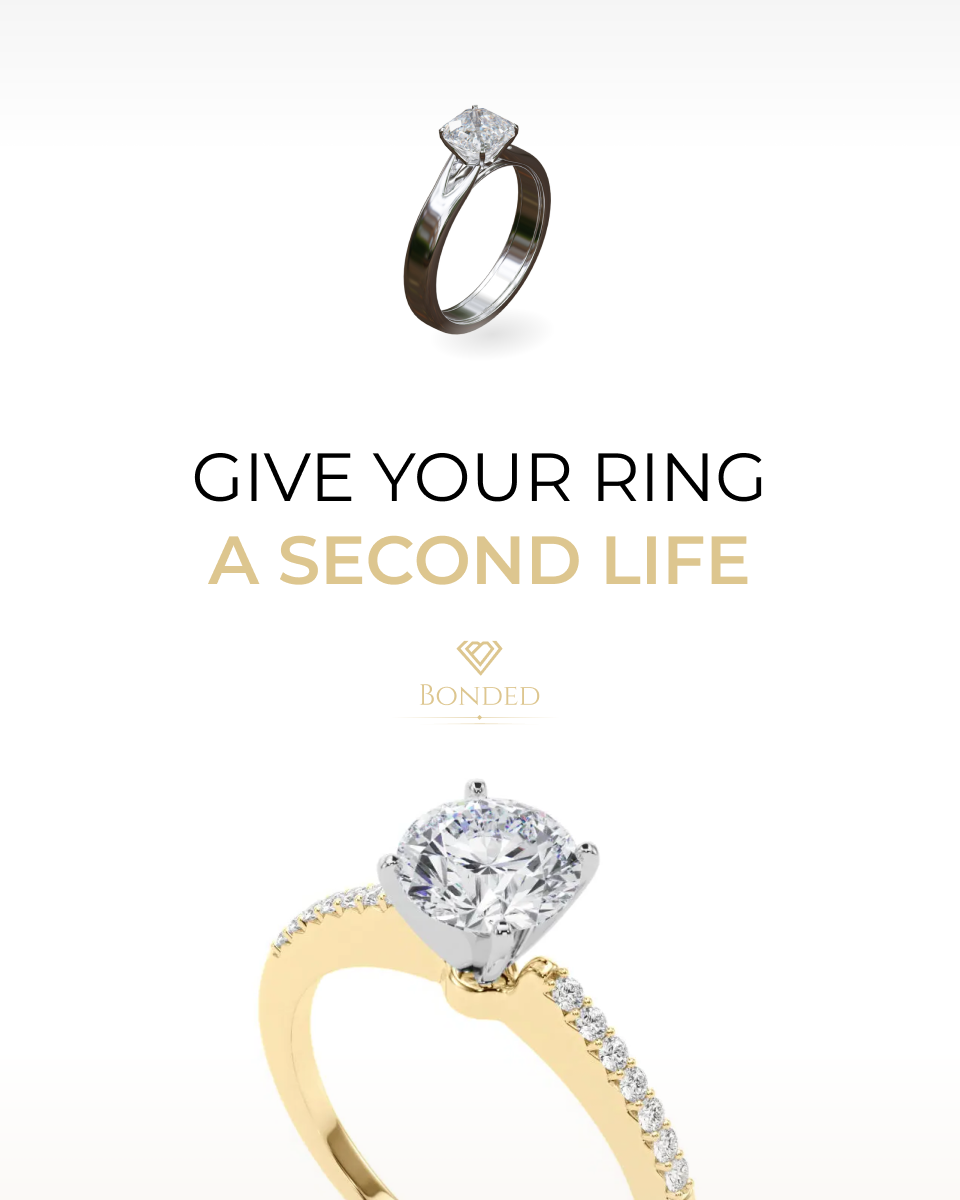 Bonded Diamond old versus new ad portrait